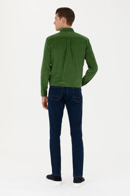 Брюки джинсовые U. S. Polo Assn темно-синие из хлопка - U.s. polo assn фото 18