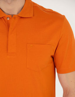 Kahverengi Regular Fit Polo Yaka Merserize Ti__rt