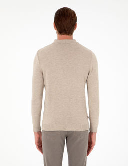 Kum Melanj Slim Fit D__meli Polo Yaka Triko Kazak - Pierre cardin фото 5