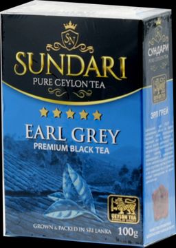Sundari. Earl Grey 100 гр. карт.пачка ШРИ-ЛАНКА