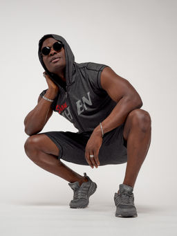 Спортивный костюм летний мужской темно-серого цвета 2264TC - FUYOUKAI фото 11