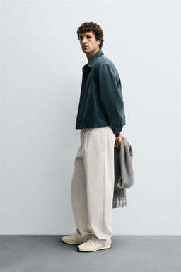 WASHED CROPPED FIT JACKET - Zara фото 4