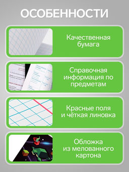Цена за 15 шт. Тетрадь предметная, 36 листов в клетку, Calligrata «Пиксели. Биология»