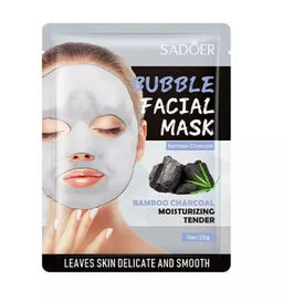 SADOER Кислородная пузырьковая маска на тканевой основе Bubbles Facial  фото 5