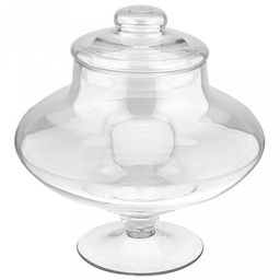 Ваза для цветов стеклянная "Артемида-1" 6,2л, д30см, h35см, с крышкой (Россия)