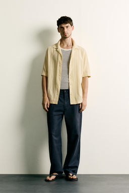 CAMISA REGULAR FIT JACQUARD RAYAS / 314
