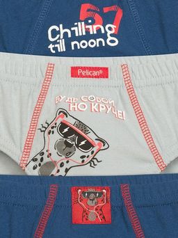 BULB3271(3шт. в упаковке) трусы для мальчиков - Pelican фото 2