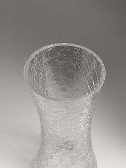 Ваза стекло настольная "Паутинка" талия, 20х10 см, прозрачный