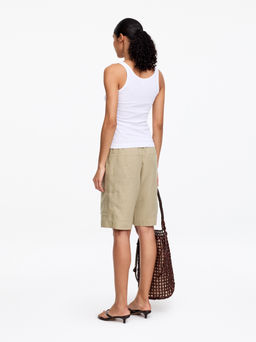 Pantalones cortos de lino - H&m фото 5