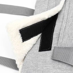 Сумка-переноска утеплённая WARM №1, с карманом, 35 х 16 х 25 см, серая - Пижон фото 6