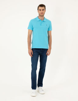 Turkuaz Slim Fit Basic Ti__rt