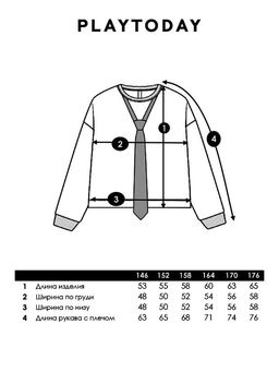 PlayToday / Толстовка трикотажная для девочек  фото 13