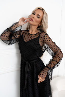Платье Open Style 6386 черный