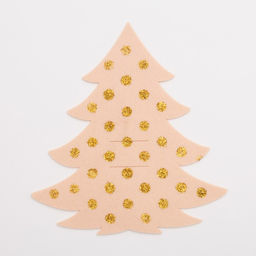 Конверт для столовых предметов Ёлка с золотом 23х35 см, 100% п/э, фетр - Доляна фото 2