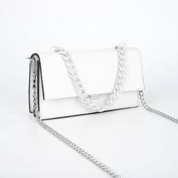 Цепочка для сумки, пластиковая, 17 23 мм, 120 см, цвет белый - Арт узор фото 2