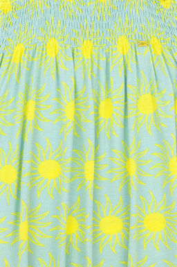 Мятное трикотажное платье без рукавов для девочки Неожиданная скидка в корзине