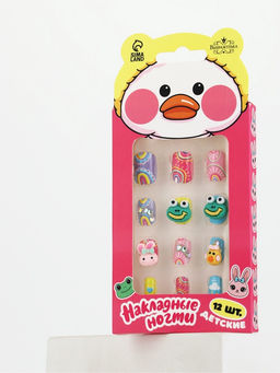 Детские накладные ногти «Утёнок», 12 шт.