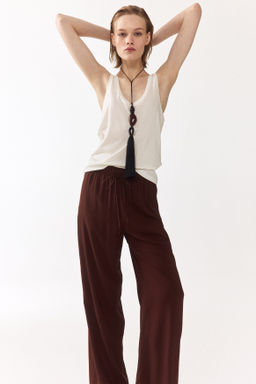 Pantal?n amplio con cintura el?stica - H&m фото 9