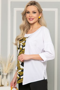 Блуза Тайна линии (горчица) Б5020 - Lt collection фото 3