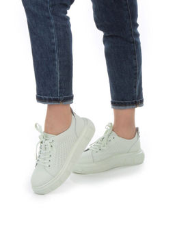 05-DXT51-5 LT. GREEN Кроссовки женские (натуральная кожа)