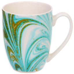 Цена за 2 шт. Кружка керамическая 350мл "Малахит"