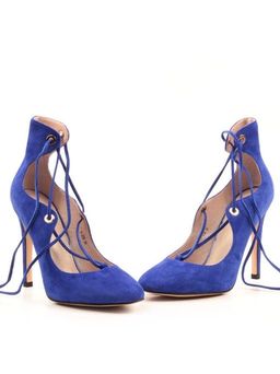 06-V-238 BLUE Туфли женские (натуральная замша) - Фабричный китай фото 13