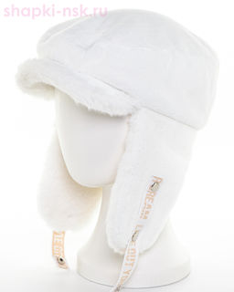 Роберта с ушками экомех пума+экомех ласка Кепка женская флис (56-57)