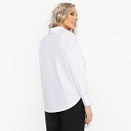 Рубашка хлопковая, На моих условиях (белая) - Charutti фото 14