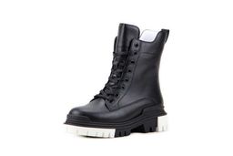 Ботинки EDART 346.astra20 bl/w black/байка