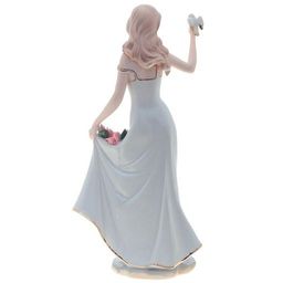 Фигурка декоративная "Девушка с птичкой", L20 W13 H35 см