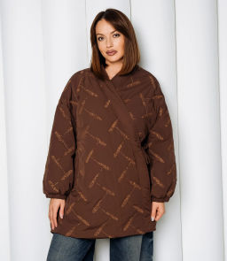 Куртка #КТ095 (1), шоколадный