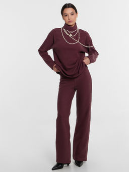 Брюки женские бордовые бордовый 182534