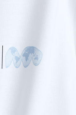 Camiseta estampada de corte holgado - H&m фото 8