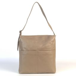 Женская кожаная плоская сумка хобо 209238 Пинк - Cidirro фото 2