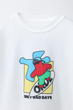 CAMISETA ESTAMPADO LOGO / Blanco - Zara фото 5