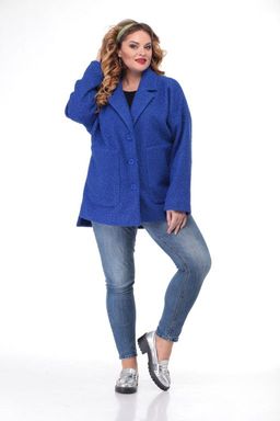 Пальто БелЭльСтиль 841 василек фото 4