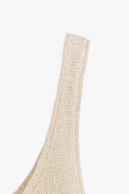 LINEN BLEND KNIT TOP - Zara фото 36