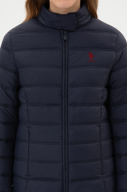 Kad_n Lacivert Mont Sepette S_rpriz _ndirim