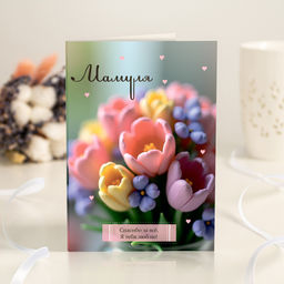 Открытка 4 шоколадки Мамуля (спасибо за всё, я люблю тебя)