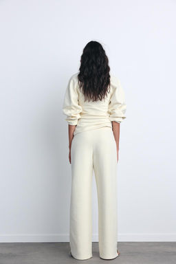 INTERLOCK KNIT TROUSERS WITH VENTS - Zara фото 12