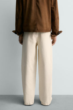 LIMITED EDITION RELAXED FIT PLEATED TROUSERS - Zara фото 20