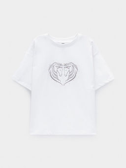 КР 302819/сахар к631 фуфайка (футболка) для дев