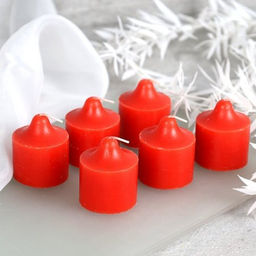 Свеча 6 штук 4,5х5 см / B719 /уп 48/96/ - Галеонтрейд фото 5