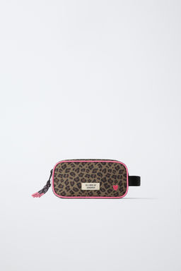 ESTUCHE ANIMAL PRINT / Marr?n