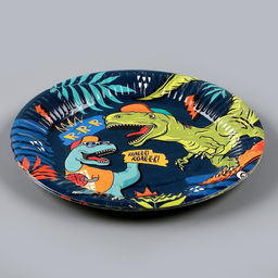 Тарелка бумажная Джунгли, 18 см, в наборе 6 штук - Страна карнавалия фото 3