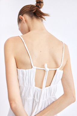 Vestido de tirantes con cuerpo fruncido - H&m фото 3