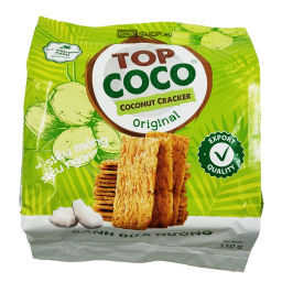 Кокосовые крекеры оригинальные Топ Коко (Top Coco), Вьетнам, 150 г