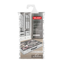 Кофр для хранения обуви, 6 секций, 60*40*12 см, CLASSIC GREY, шт - Valiant фото 3
