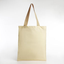 Сумка шопер, 35х0.5х40 см, текстиль, без подклада, бежевая - Nazamok фото 2