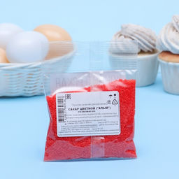 Кондитерская посыпка Сахар, алый, 50 г - Simaland фото 3